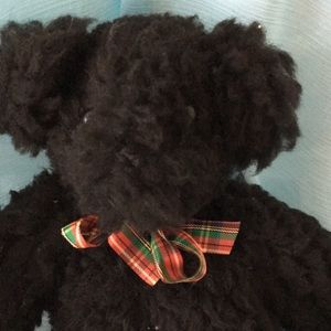 Vintage jointed black teddy bear Made locally in RI. Add to your bear collection